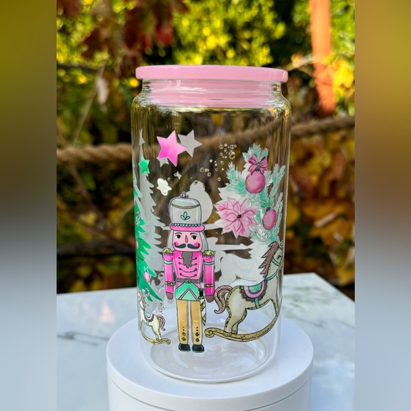 Nutcracker ballet Libbey can glass tumbler 16oz - Picture 3 of 3